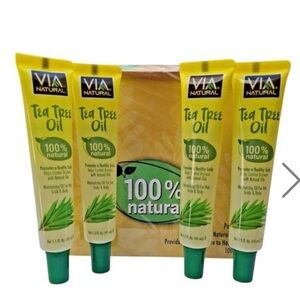 Set of 4 Tea Tree Oil Hair Treatment.   You get 4 oils